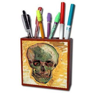 Skull By Vincent Van Gogh Pencil Holder