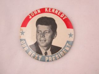 Vintage Political Pins Kennedy   Harriman   Humphrey   Carter