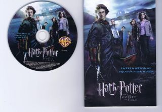 Harry Potter Goblet of Fire 2005 Orig Electronic Press Kit Daniel