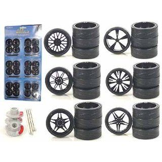 Black Replacement Rims For 1/18 Scale Cars & Trucks Toys & Games