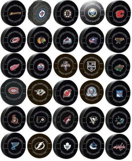 All 30 NHL 2011 12 Sherwood Official NHL Hockey Pucks