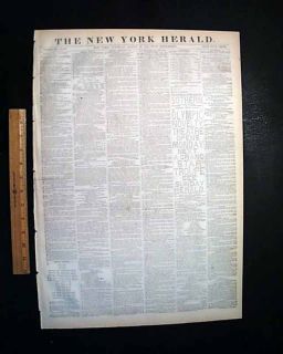 Henry Morton Stanley Africa Exploration 1876 Newspaper