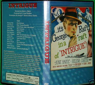 Intrigue DVD George Raft June Havoc Helena Carter