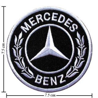 AUT0035 2 Mercedes Benz Logo 2 Embroidered Iron On Patch