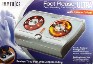 Homedics Foot Pleaser Ultra   Deep Kneading Foot Massager with Heat #