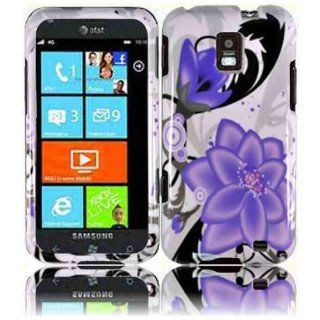 Samsung Focus S i937 Hard Case Cover Violet Lilly Cell