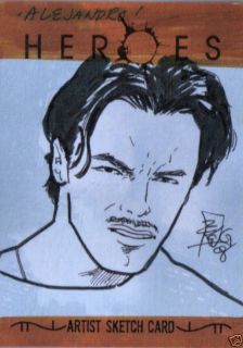 heroes season 2 sketch card here s an awesome one of a kind piece of