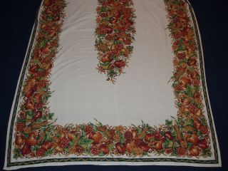 Vintage Fall or Harvest Theme Printed Tablecloth