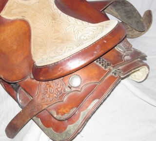 Hereford Brand Tex Tan Western Show Pleasure 16 5 Saddle Fancy Tooled