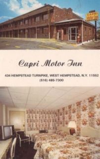 G1357 NY West Hempstead Capri Motor Inn Postcard