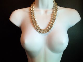 This is a nice CHUNKY MIRIAM HASKELL NECKLACE AND SO PRETTY!