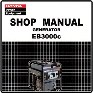 Honda EB3000C 3000 Generator Service Repair Manual 61Z0300