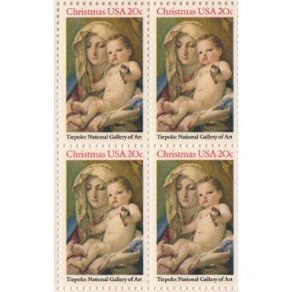 Tiepolo Christmas USA Set of 4 x 20 Cent US Postage Stamps