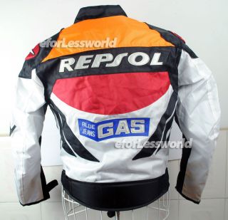 Repsol Gas Honda CBR 1000RR Motorcycle Jacket Nylon Textile
