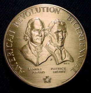 Samuel Adams Patrick Henry US American Revolution US Mint Medal