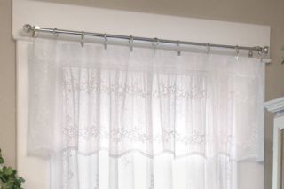 New Heritage Lace Sheer Divine Valance 2 Colors