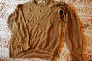 Daniel Henry MensTan Pullover Sweater Medium
