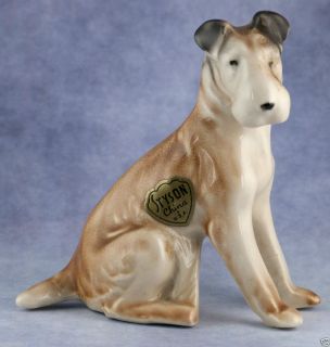 Vintage Ceramic Styson China Terrier Dog Figurine Gloss Finish 4
