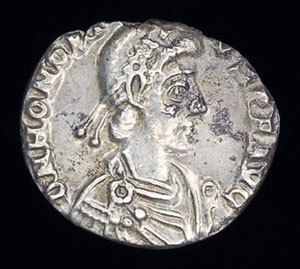 Honorius Ancient Roman Silver AR Siliqua Coin