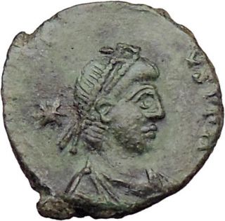 Honorius Theodosius II w Globe 408AD Ancient Roman Coin Possibly
