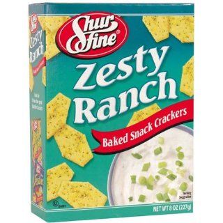 Shurfine Zesty Ranch Baked Snack Crackers   12 Pack 