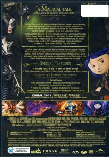 Coraline Two Disc Collectors Edition with New DVD