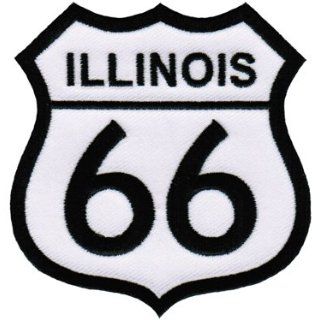 Route 66 Illinois Embroidered Patch Iron On Highway Road