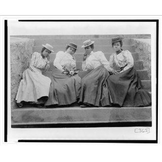 Historic Print (M): [Four African American women seated on