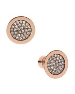  earrings available in rose golden $ 75 00 michael kors pave slice stud