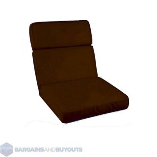 High Back Seat Cushion Solid Brown Color 361638