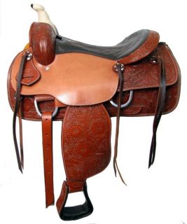 Western Pleasure Trail Saddle by Double T New Horse Tack Wrapped Horn