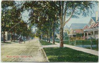 Hornell NY Maple Street c1911 Postcard   New York .Card has a bend