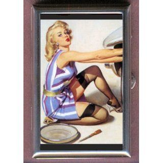 PIN UP RETRO BLONDE MECHANIC Coin, Mint or Pill Box: Made