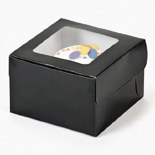 Dozen Black Cupcake Boxes