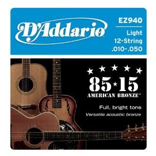DAddario EZ940 12 String 85/15 Great American Bronze