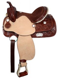  TREE Western Pleasure / Trail Saddle w/ Silver Accents NEW Horse Tack