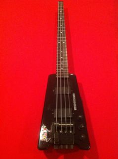 Steinberger XL2 DB bass guitar. Early 90s model all graphite through