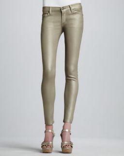 T58WX Hudson Krista Gold Super Skinny Jeans