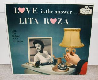 Lita Roza Love Is The Answer Orig 1957 UK London Mono LP Female Vocals