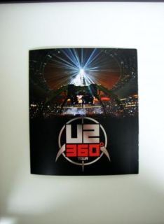 U2 360 2011 US Concert Tour Program Souvenier Book 7th Leg North