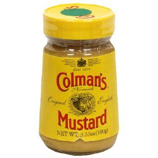 Colmans Original English Prepared Mustard, 3.53 Ounce Jars (Pack of 6
