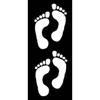 2 SETS OF FOOTPRINTS Vinyl Stickers/Decals Everything