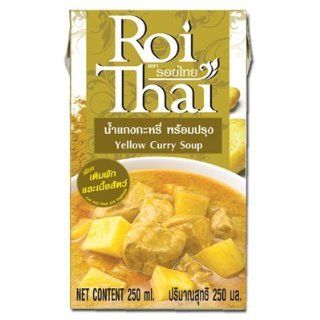 Roi Thai Yellow Curry Soup Cooked with Water Delicious