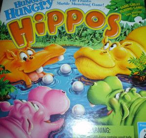 Hungry Hungry Hippos Frantic Marble Munching Game Milton Bradley 2005