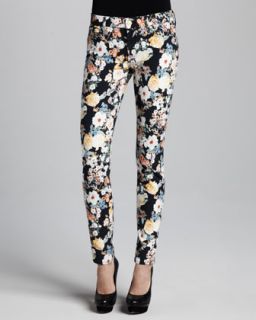 T5UJG 7 For All Mankind The Skinny Jeans, Midnight Floral