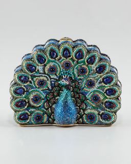 Judith Leiber Peacock Clutch Bag   