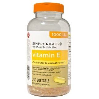 Simply Right Vitamin E Softgels   250 Ct. 