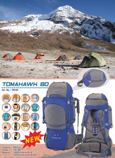 Large High Peak Tomahawk Internal Frame Hiking Backpack