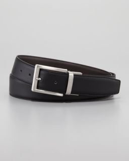  brown $ 225 00 ermenegildo zegna reversible matte leather belt black