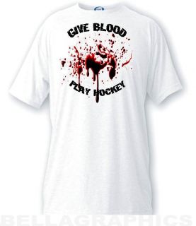  Give Blood Play Hockey Sports Fan Shirt